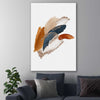 Abstract Strokes One stretched canvas displayed in a room - part of our high quality canvas abstract wall art collection
