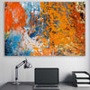Autumn Colours stretched canvas displayed in a room - part of our high quality canvas abstract wall art collection