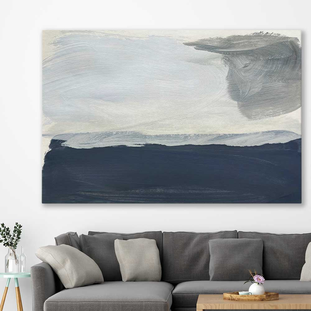 Still Waters stretched canvas displayed in a room - part of our high quality canvas abstract wall art collection