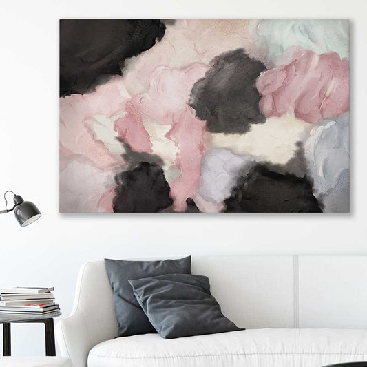 Subtle Fades stretched canvas displayed in a room - part of our high quality canvas abstract wall art collection