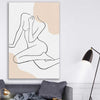 Beige Comfort stretched canvas displayed in a room - part of our high quality fashion canvas wall art and prints collection