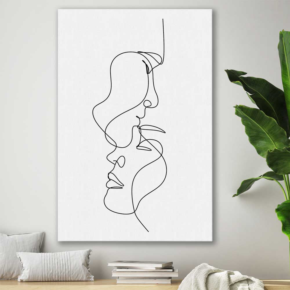 Warmth stretched canvas displayed in a room - part of our high quality fashion canvas wall art and prints collection