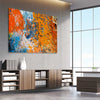 Autumn Colours stretched canvas displayed from an angle in a room - part of our high quality canvas abstract wall art collection
