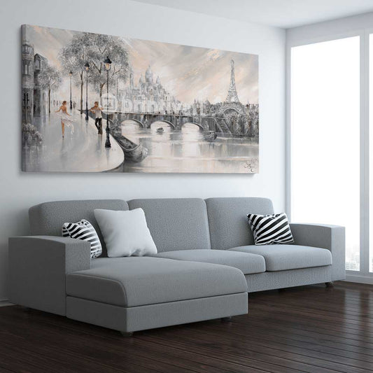 Captured By You stretched canvas displayed from an angle in a room - part of our high quality canvas abstract wall art collection