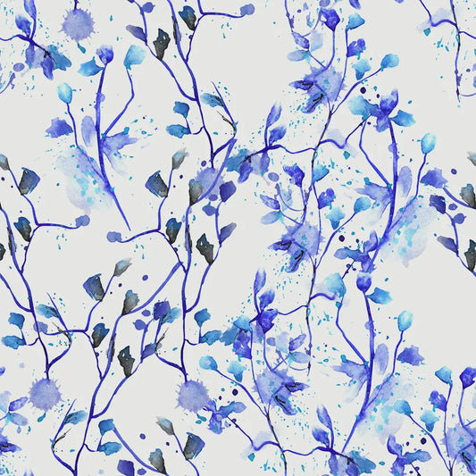 Porcelain Sprigs Wallpaper
