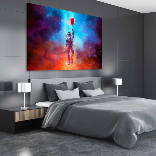 No Limits stretched canvas displayed from an angle in a room - part of our high quality fashion canvas wall art and prints collection