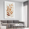 Floral print of Floral Texture Four on a stretched canvas displayed from an angle in a room