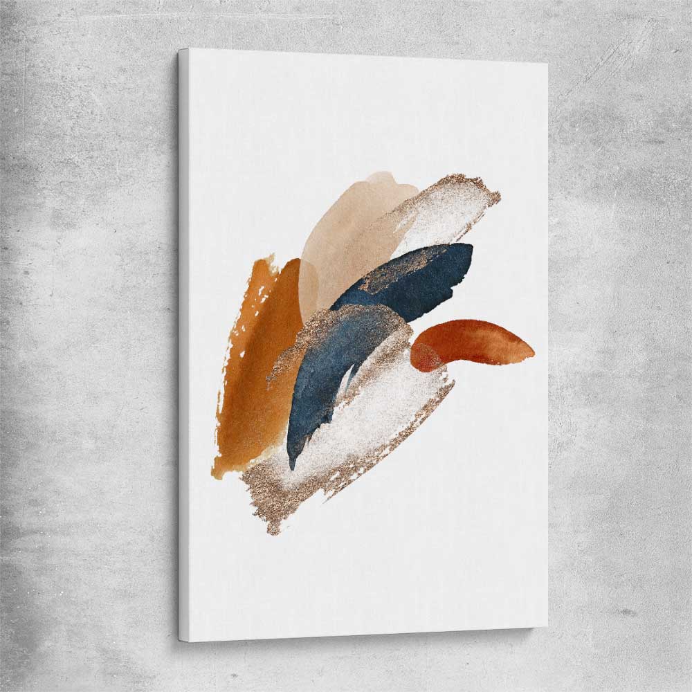 Abstract Strokes One stretched canvas - part of our high quality canvas abstract wall art collection