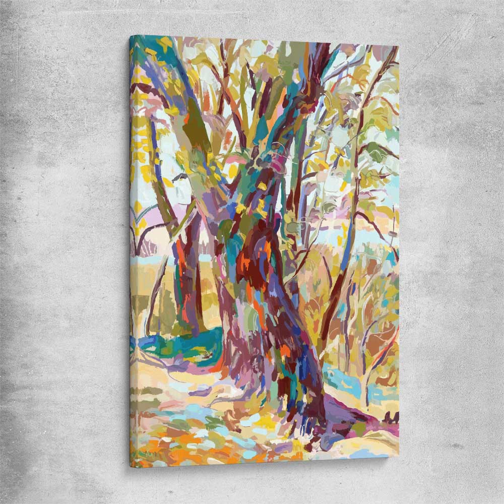 Autumn Leaves stretched canvas - part of our high quality canvas abstract wall art collection