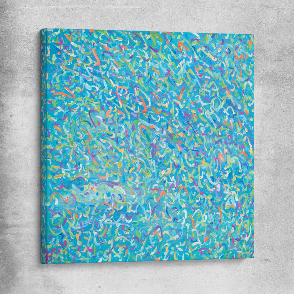 Broken Molecules stretched canvas - part of our high quality canvas abstract wall art collection