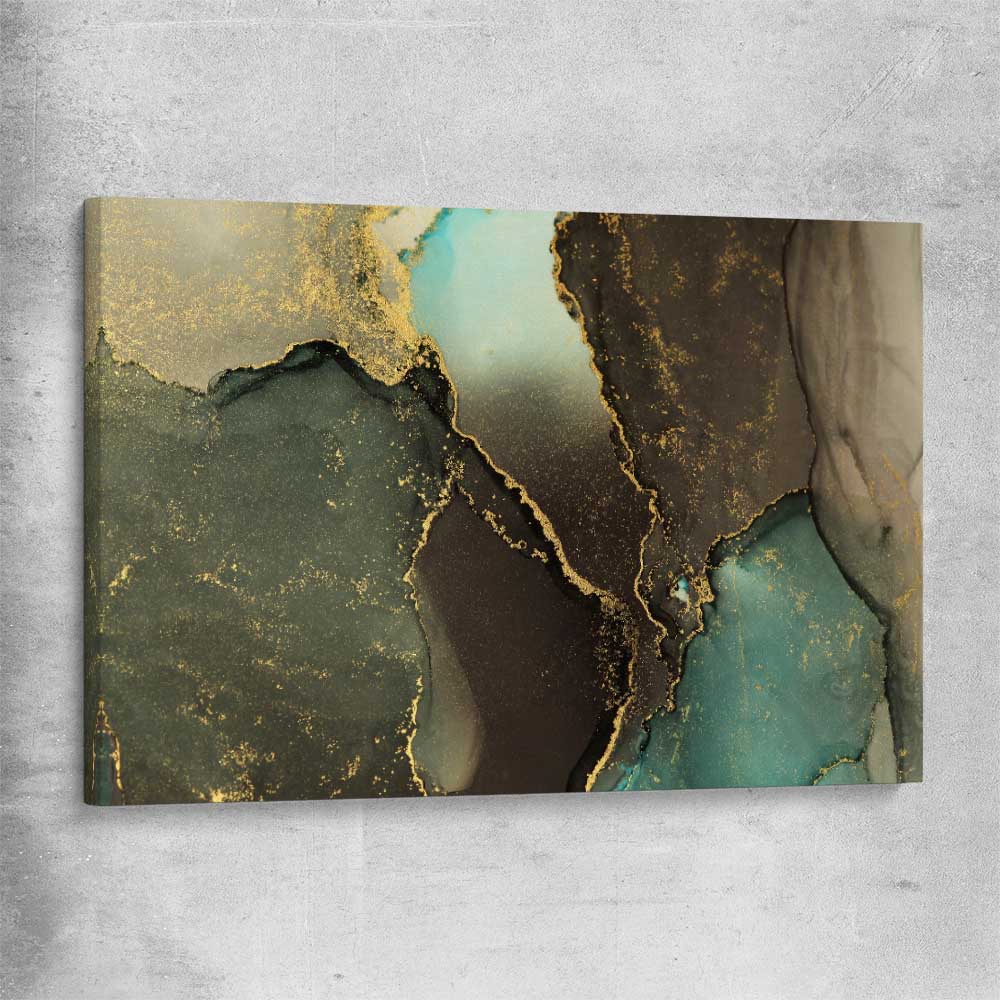 Brown Marble Flow stretched canvas - part of our high quality canvas abstract wall art collection