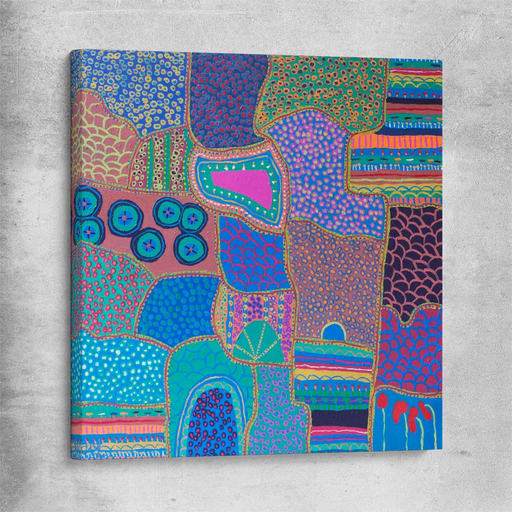 Colour has Life stretched canvas - part of our high quality canvas abstract wall art collection