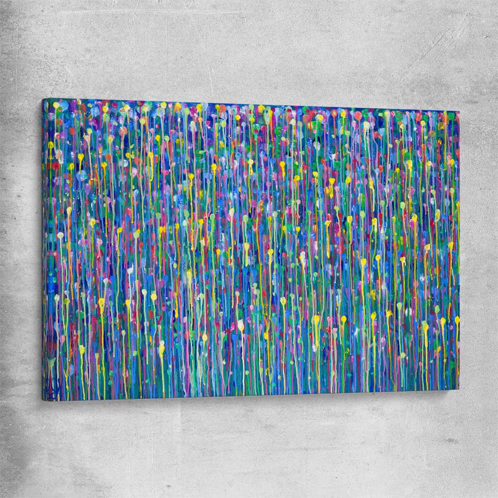 Colour is Golden stretched canvas - part of our high quality canvas abstract wall art collection