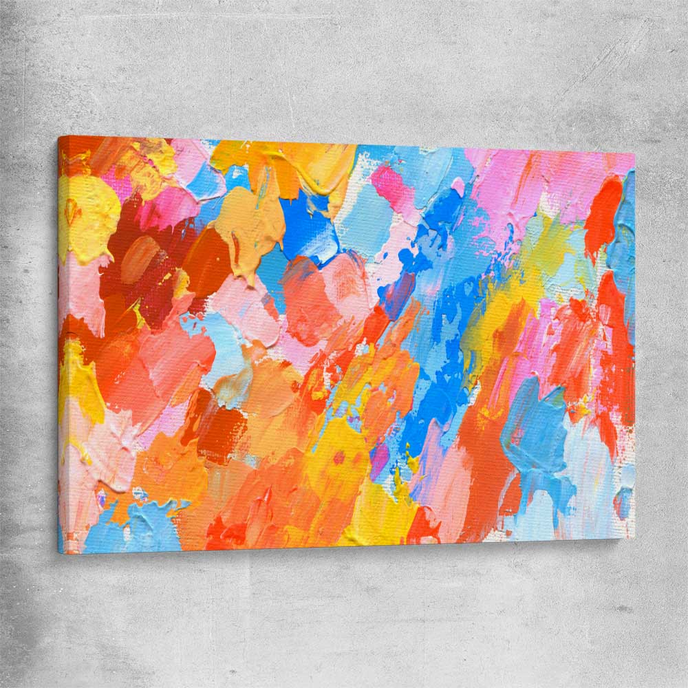Colour Rays stretched canvas - part of our high quality canvas abstract wall art collection