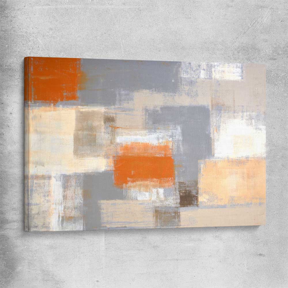 Cosy Beige stretched canvas - part of our high quality canvas abstract wall art collection