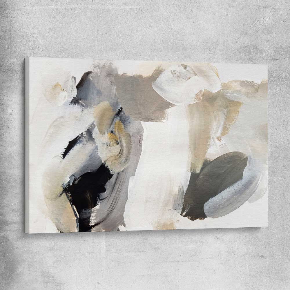 Cosy Neutral stretched canvas - part of our high quality canvas abstract wall art collection