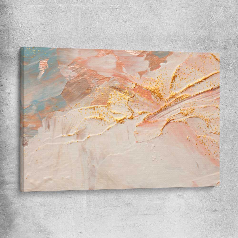Cream Layers stretched canvas - part of our high quality canvas abstract wall art collection