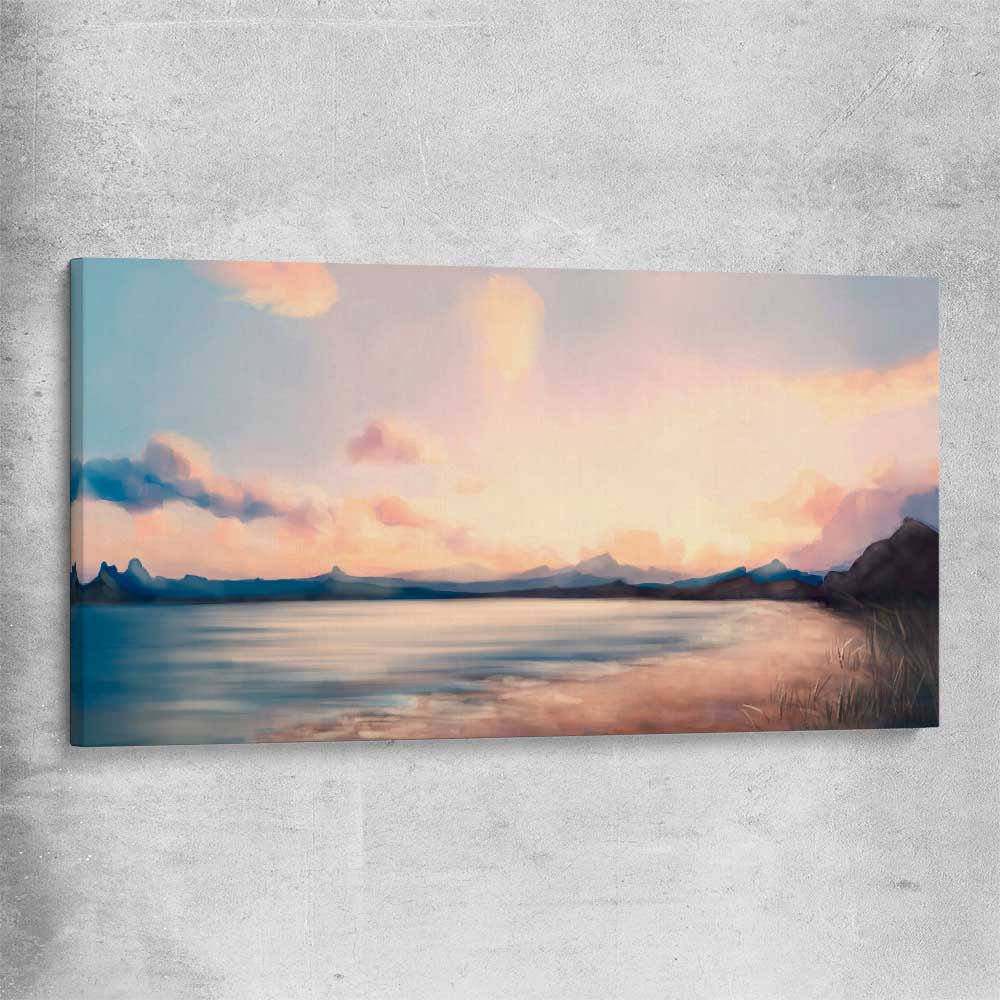 Dawn at Sea stretched canvas - part of our high quality canvas abstract wall art collection