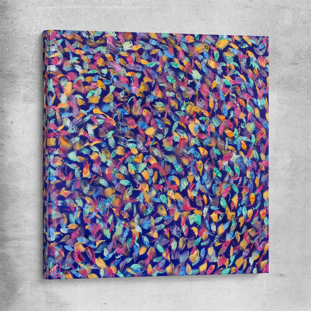 Depths of Colour stretched canvas - part of our high quality canvas abstract wall art collection