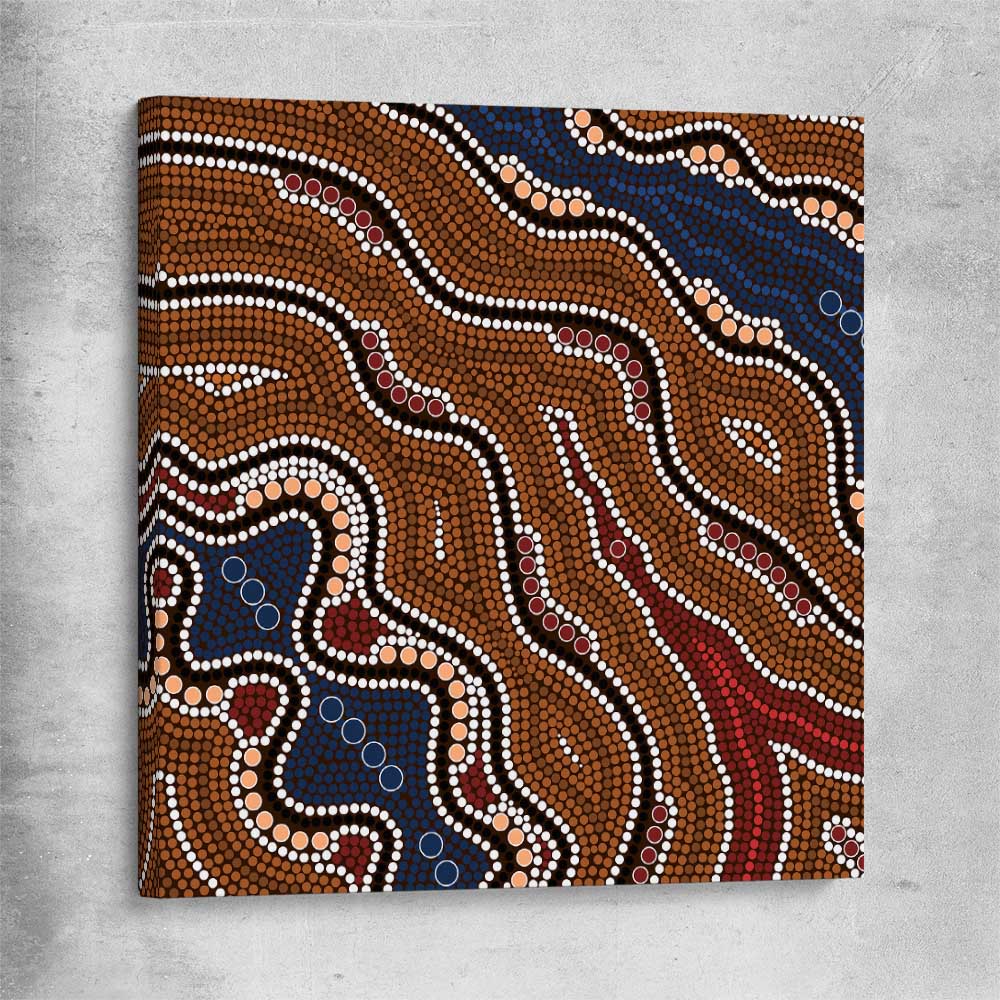 Dots of Time stretched canvas - part of our high quality canvas abstract wall art collection