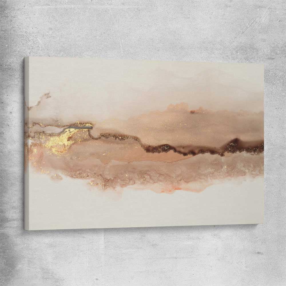 Earthen Glitter stretched canvas - part of our high quality canvas abstract wall art collection