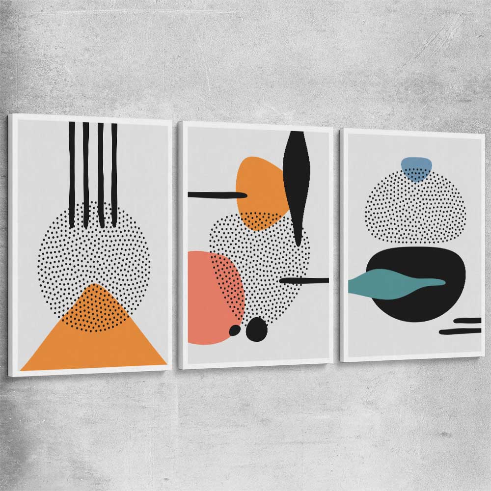 Formations Set stretched canvas - part of our high quality canvas abstract wall art collection