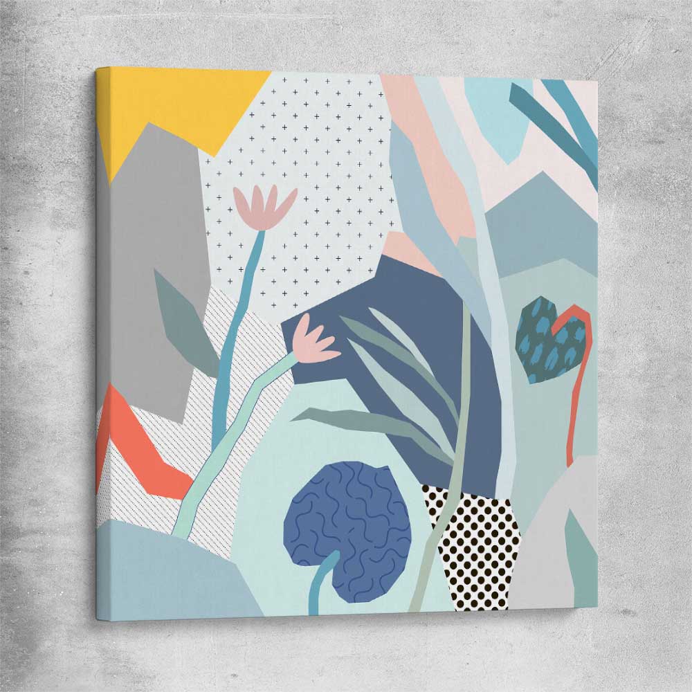 Gentle Growth stretched canvas - part of our high quality canvas abstract wall art collection