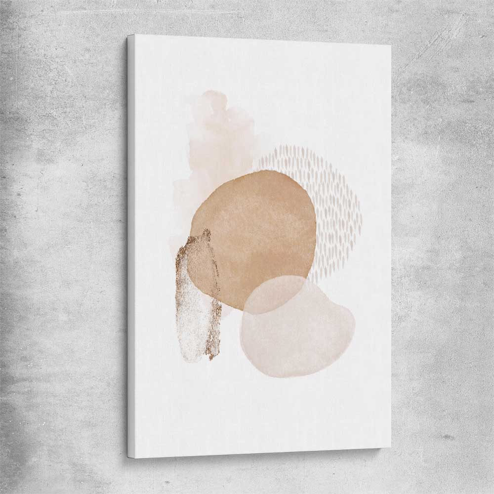Geometric Circles stretched canvas - part of our high quality canvas abstract wall art collection
