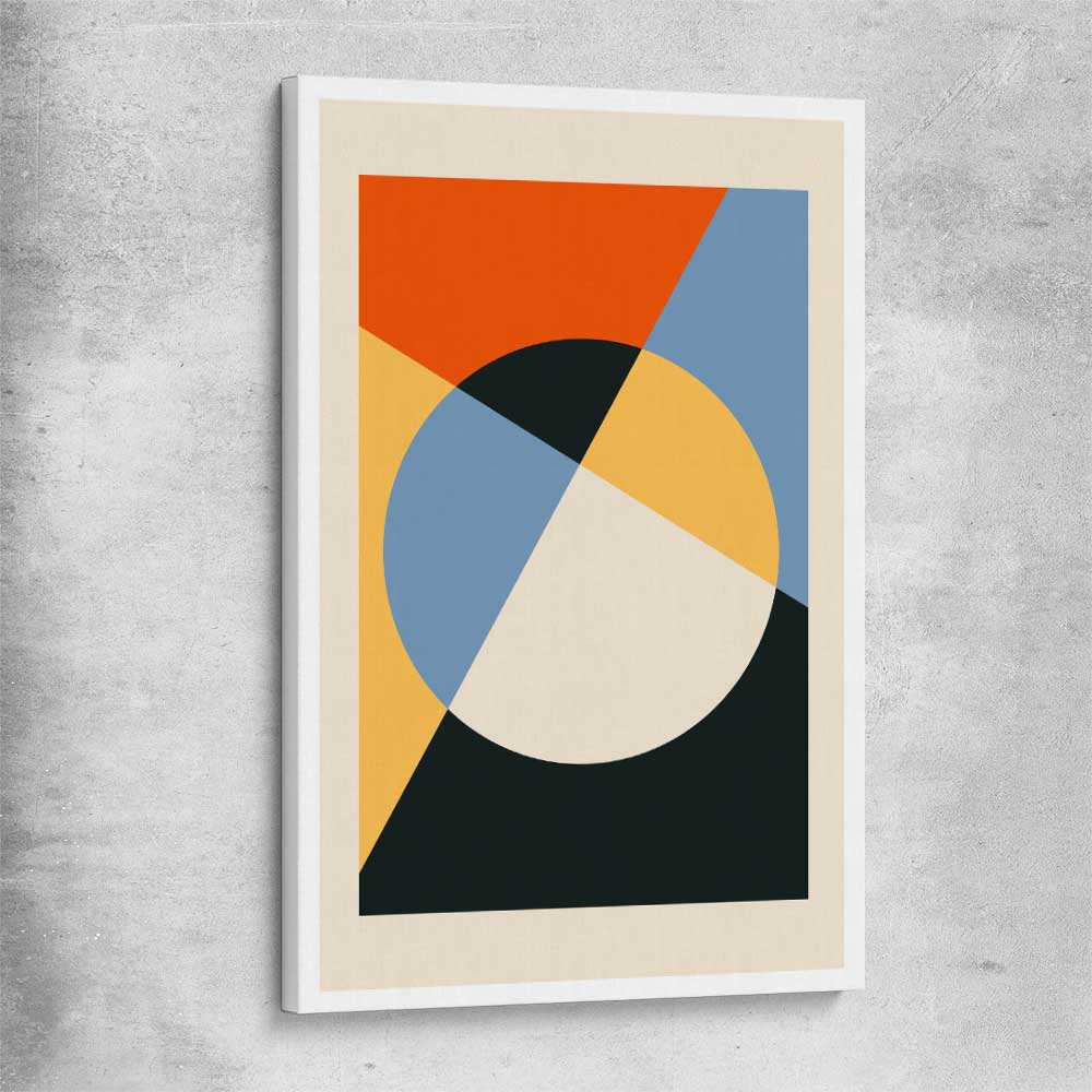 Geometry Burst One stretched canvas - part of our high quality canvas abstract wall art collection