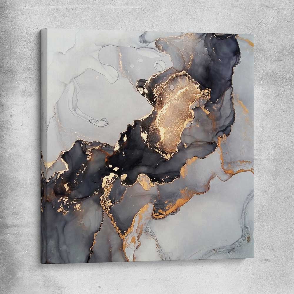 Golden Tones stretched canvas - part of our high quality canvas abstract wall art collection