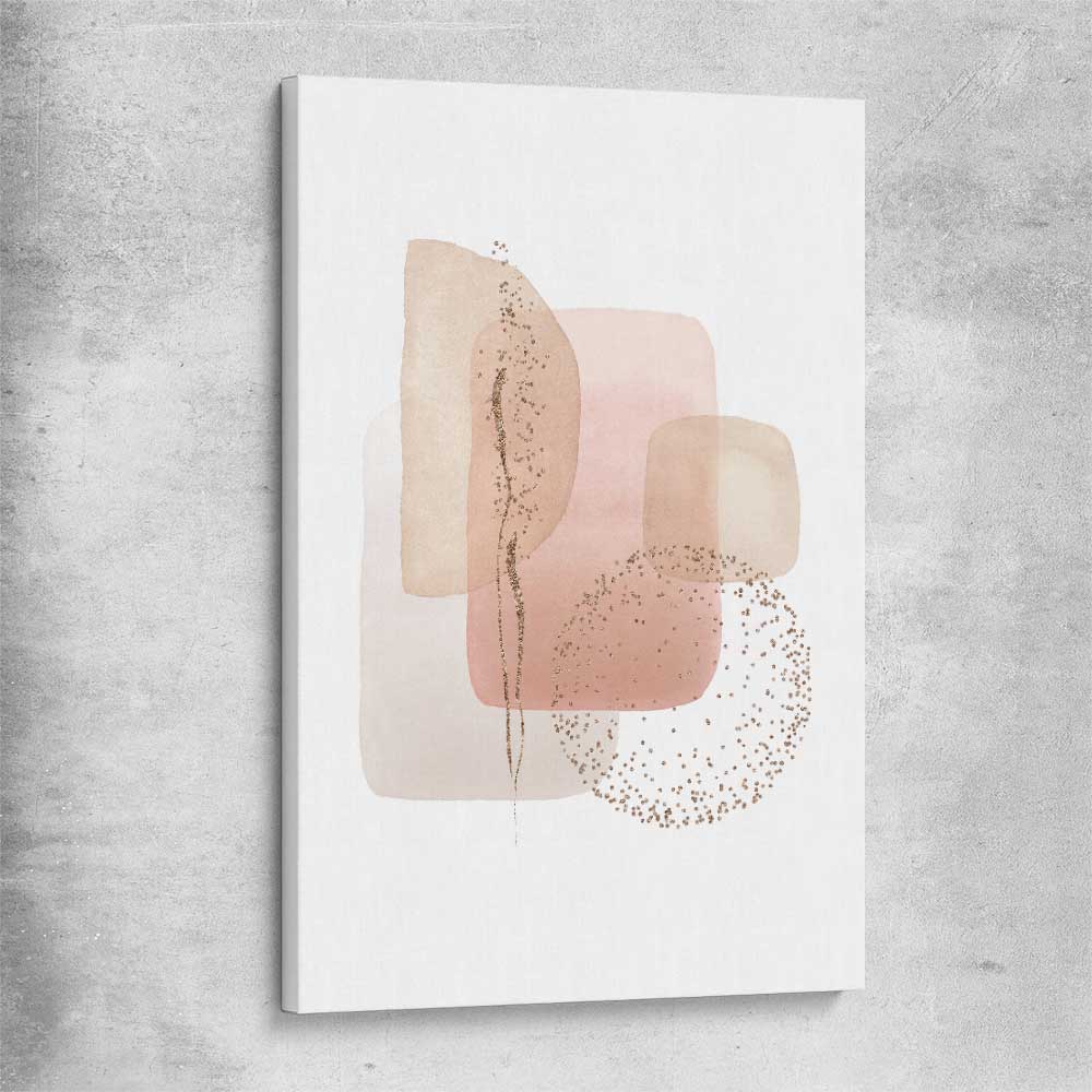 Light Geometric stretched canvas - part of our high quality canvas abstract wall art collection