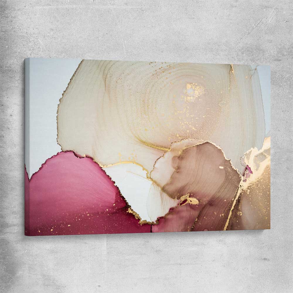 Maroon Depth stretched canvas - part of our high quality canvas abstract wall art collection