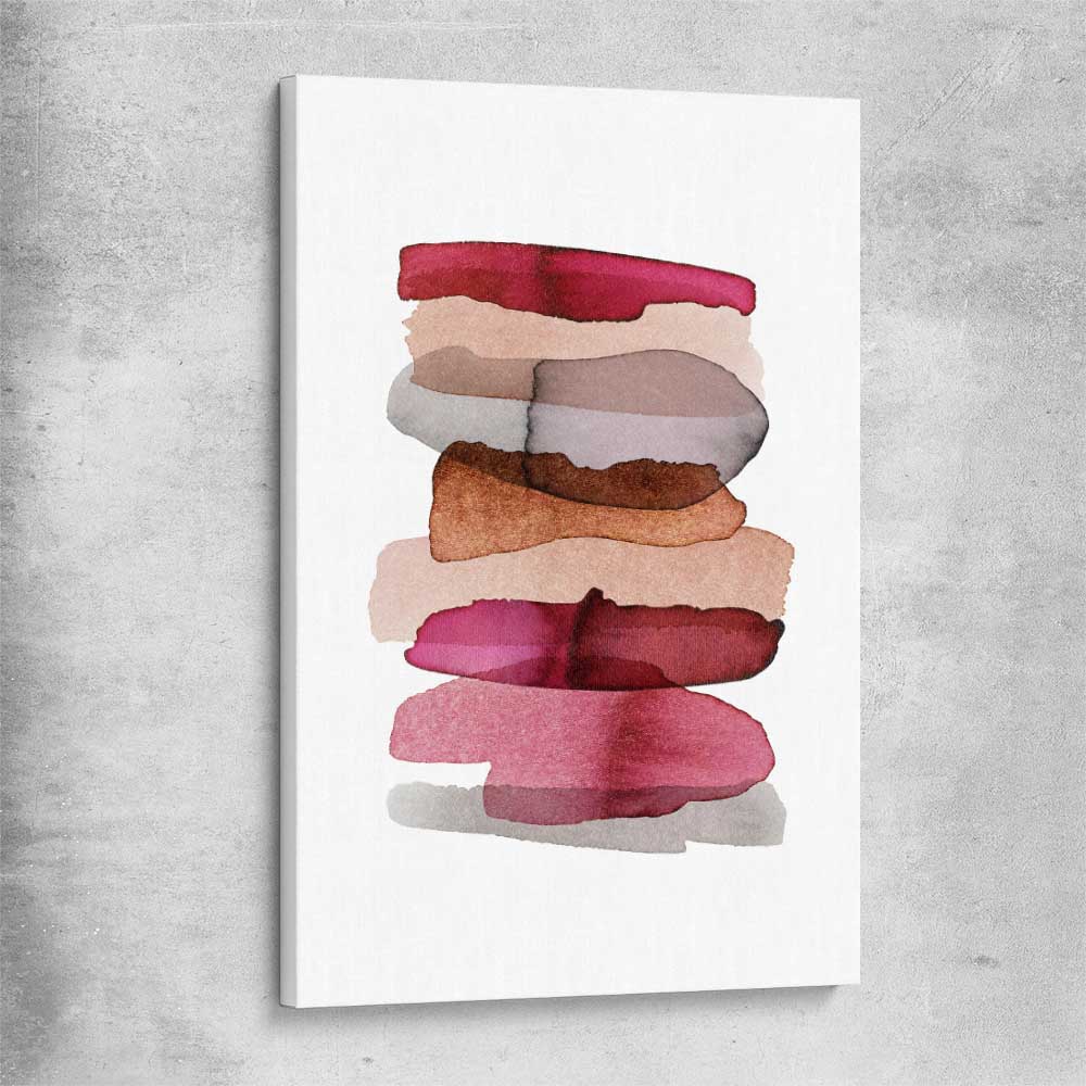 Maroon Tones Two stretched canvas - part of our high quality canvas abstract wall art collection