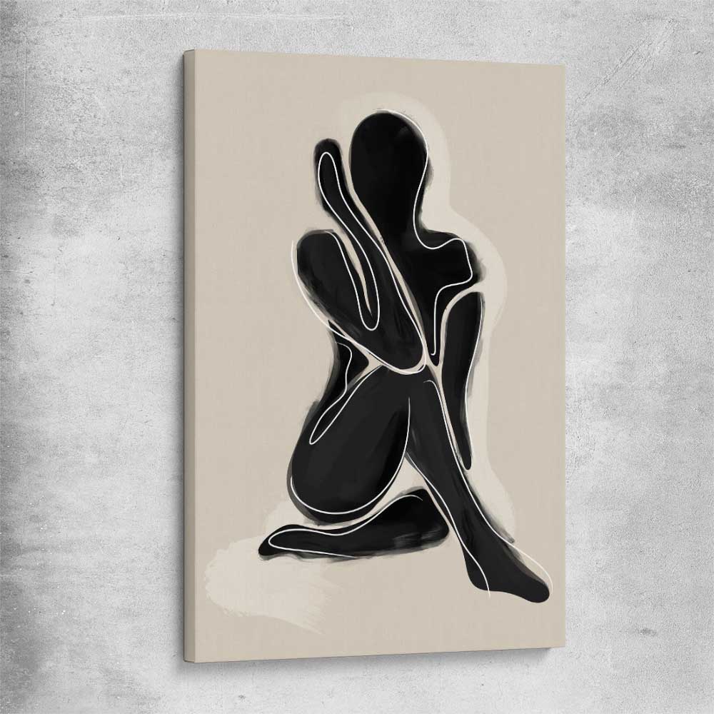 Matisse Shadow One stretched canvas - part of our high quality canvas abstract wall art collection