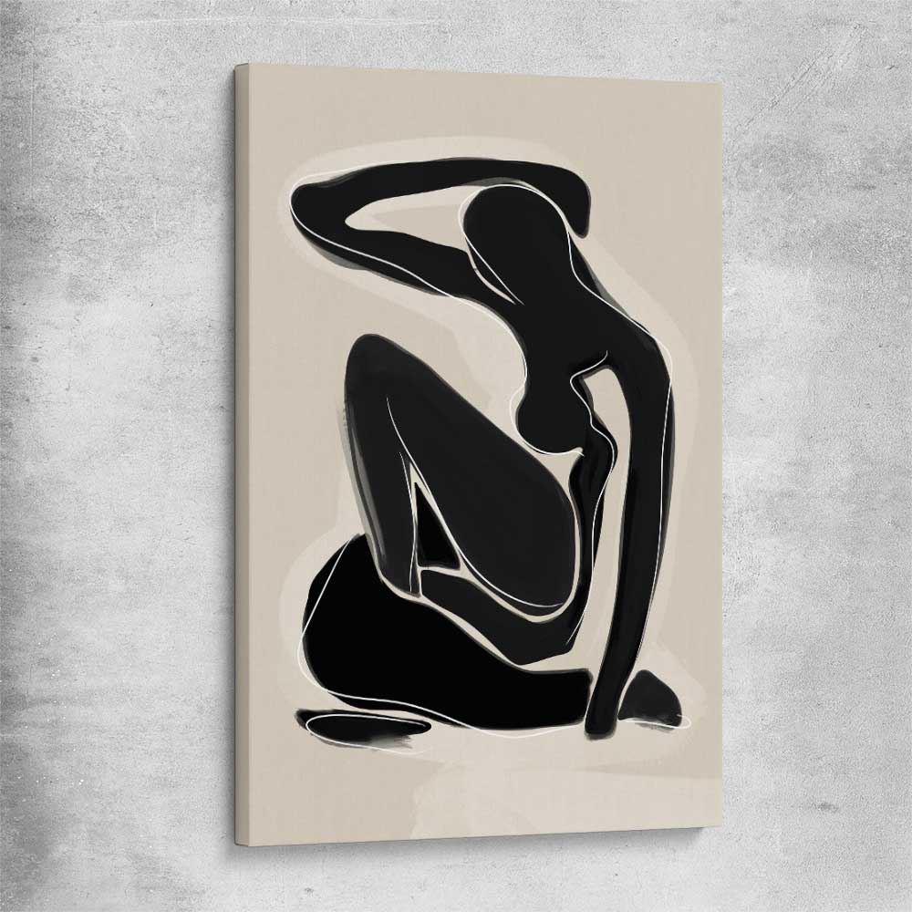 Matisse Shadow Two stretched canvas - part of our high quality canvas abstract wall art collection