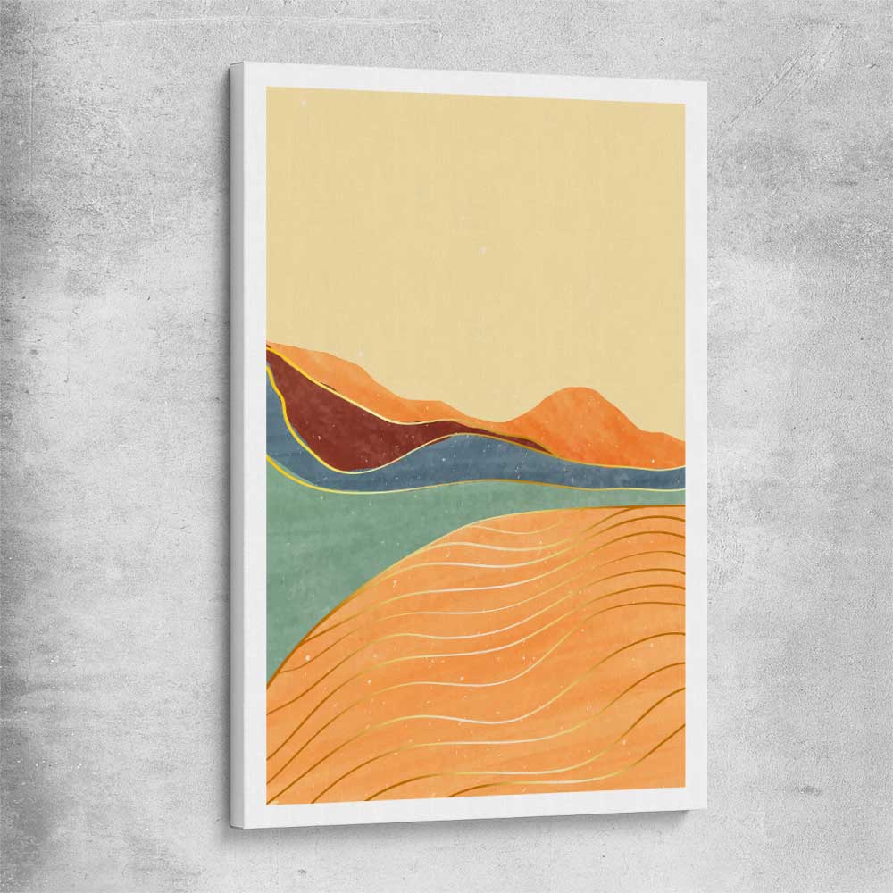Nature Waves Three stretched canvas - part of our high quality canvas abstract wall art collection