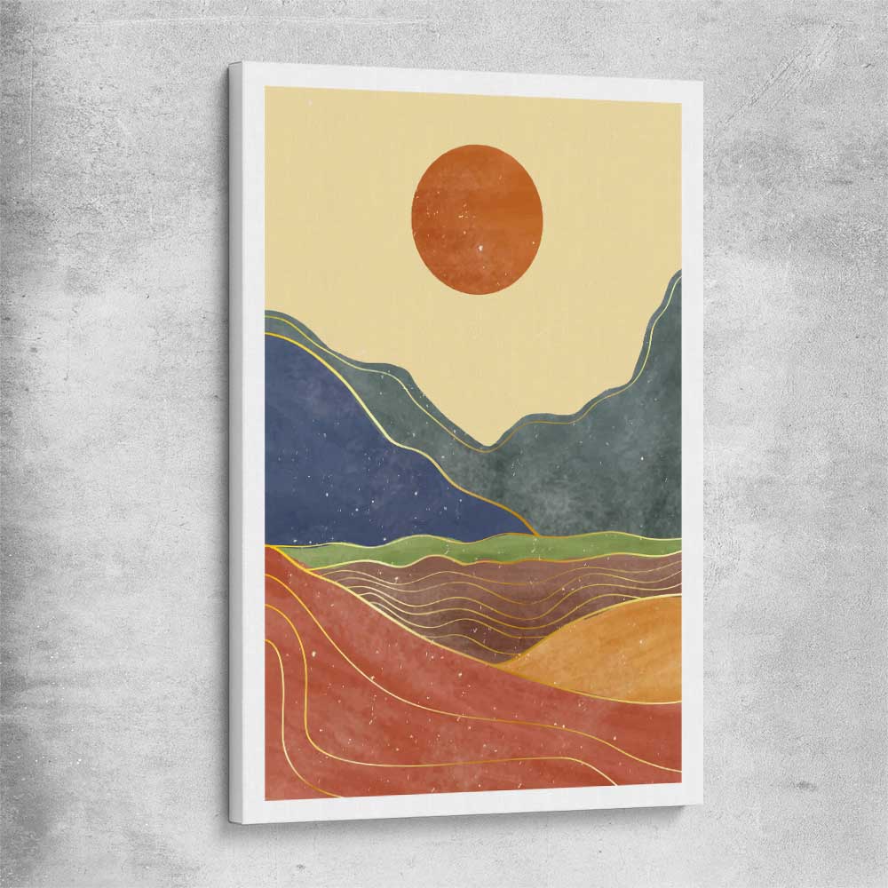 Nature Waves Two stretched canvas - part of our high quality canvas abstract wall art collection