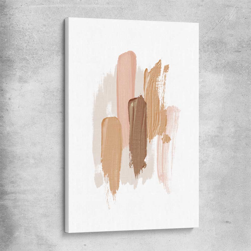 Neutral Strokes One stretched canvas - part of our high quality canvas abstract wall art collection