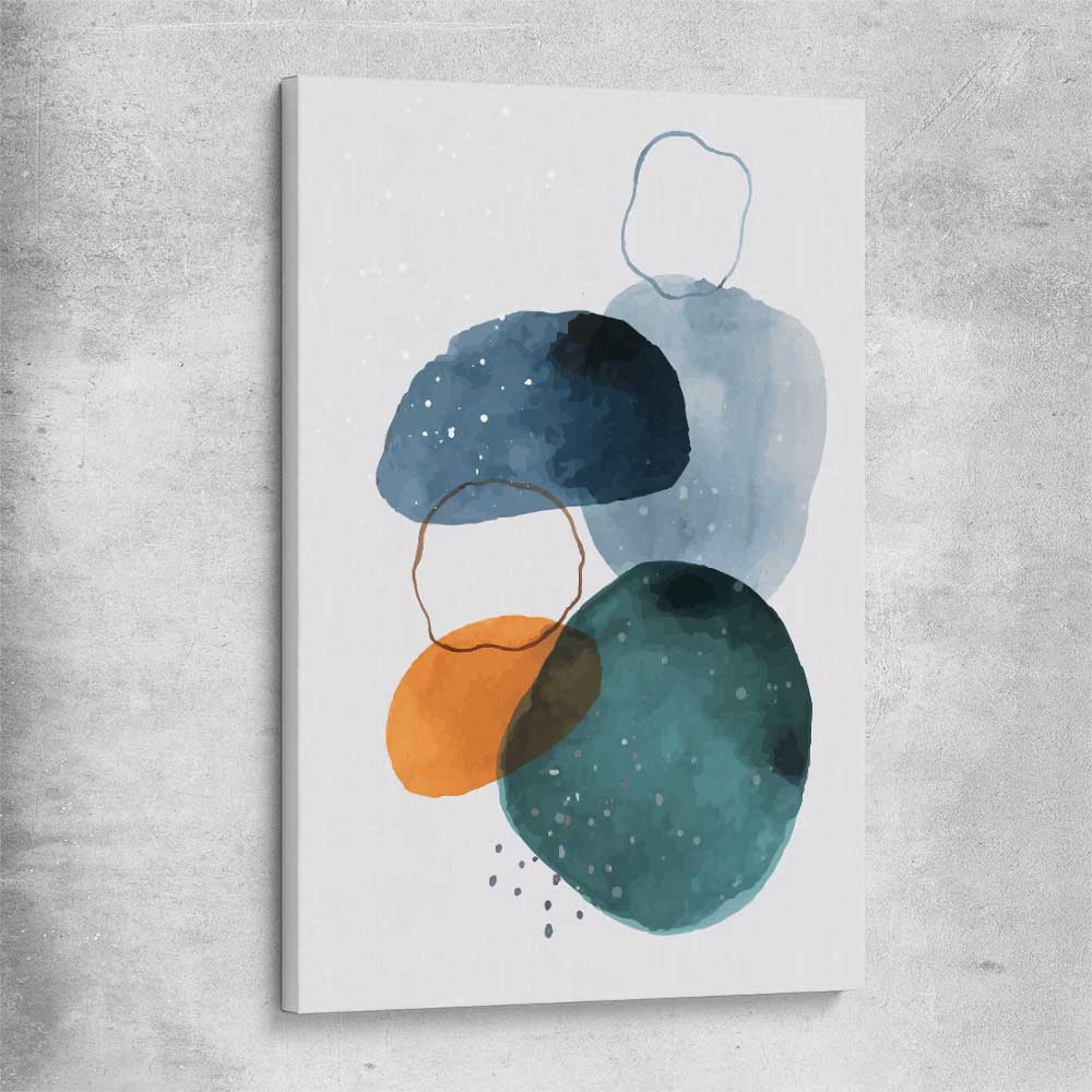 Ocean Tones One stretched canvas - part of our high quality canvas abstract wall art collection