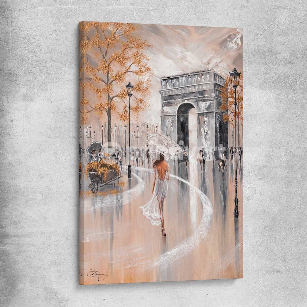 Paris Flair stretched canvas - part of our high quality canvas abstract wall art collection