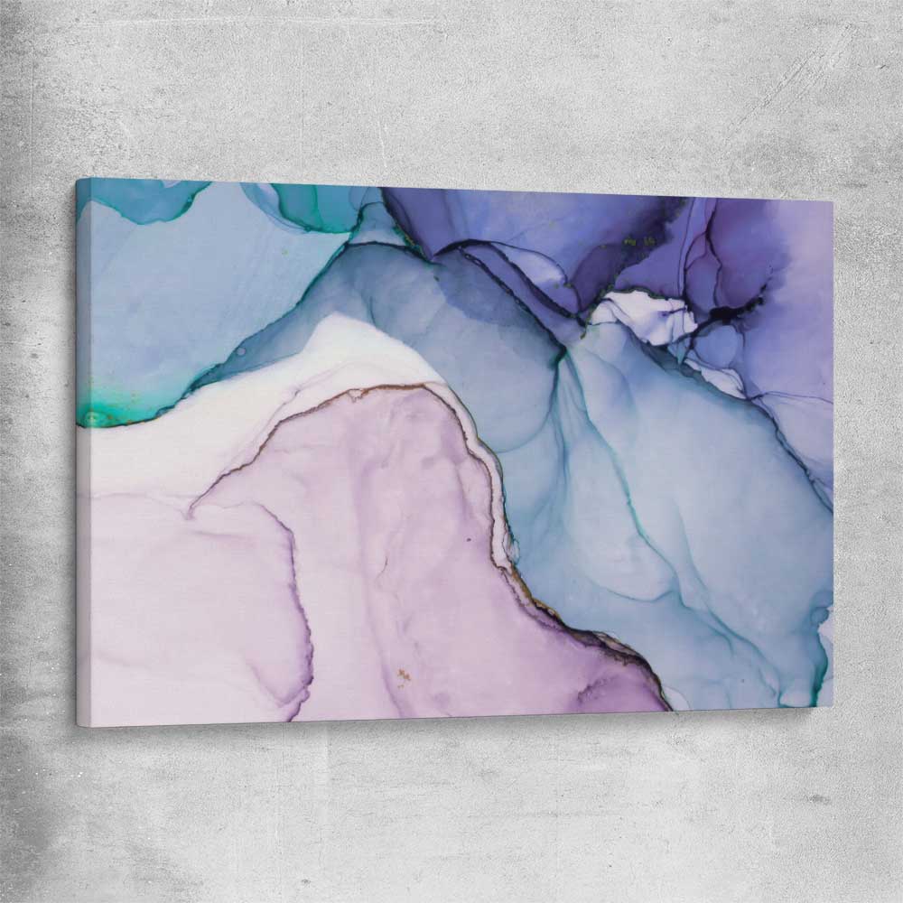 Purple Edges stretched canvas - part of our high quality canvas abstract wall art collection