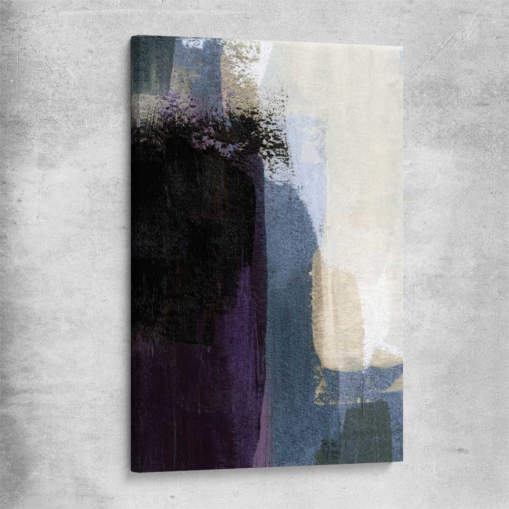 Soft Blue Two stretched canvas - part of our high quality canvas abstract wall art collection