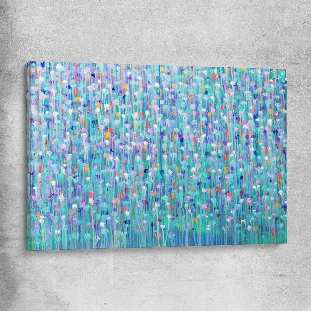 Sparkly Water stretched canvas - part of our high quality canvas abstract wall art collection