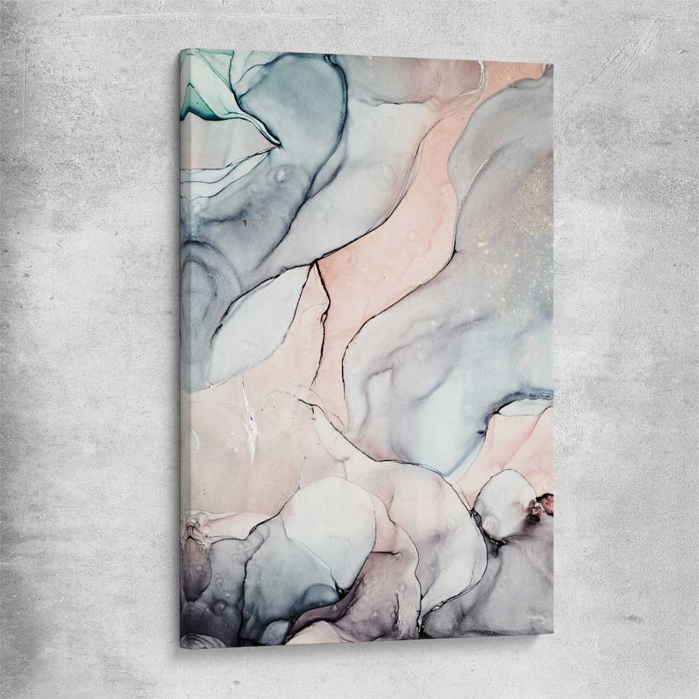Subtle Pink Two stretched canvas - part of our high quality canvas abstract wall art collection