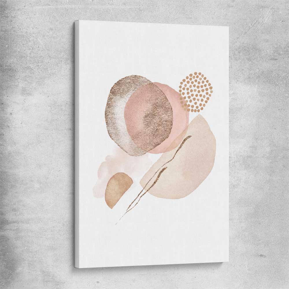 Terracotta Divide stretched canvas - part of our high quality canvas abstract wall art collection