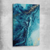 Turquoise Current stretched canvas - part of our high quality canvas abstract wall art collection