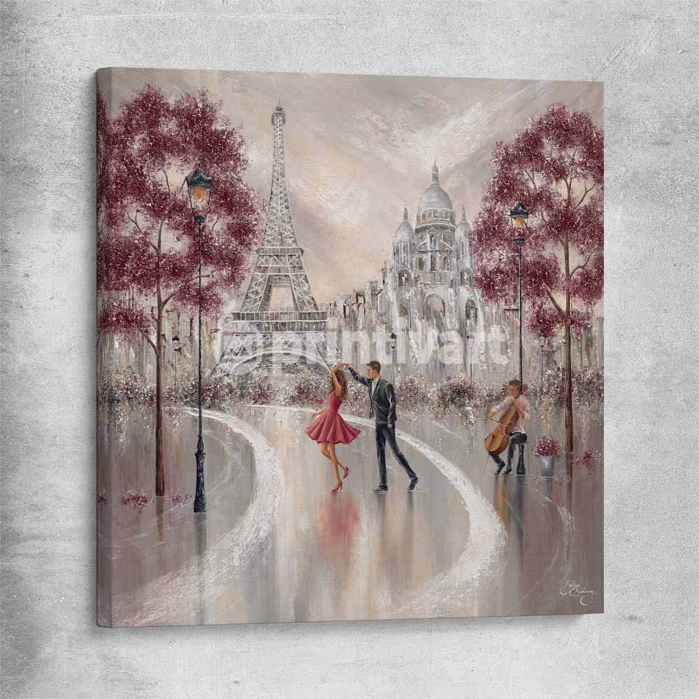 Twirl, Paris Dance stretched canvas - part of our high quality canvas abstract wall art collection