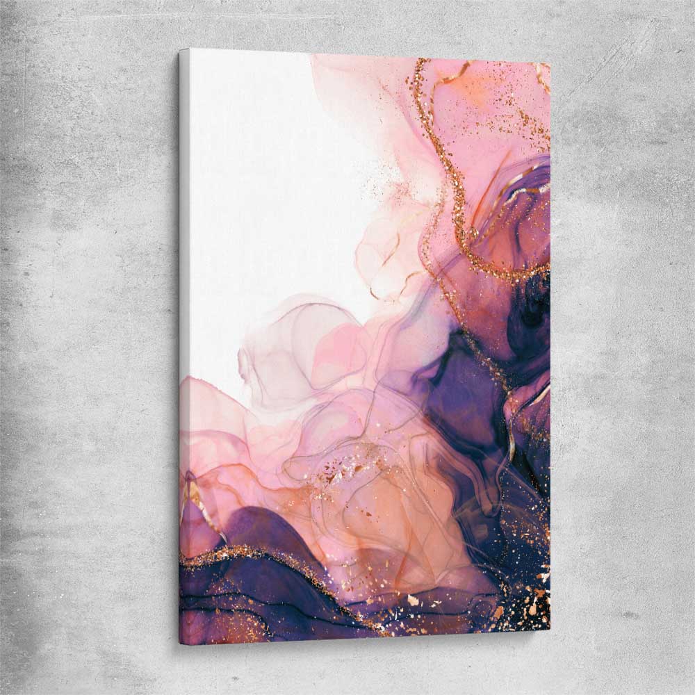 Violet Haze stretched canvas - part of our high quality canvas abstract wall art collection