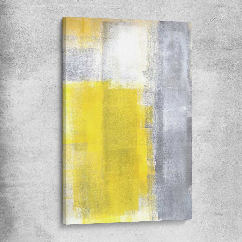 Yellow Pastel stretched canvas - part of our high quality canvas abstract wall art collection