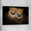 Animal wall art and canvas prints of Calm Jaguar Couple on a stretched canvas